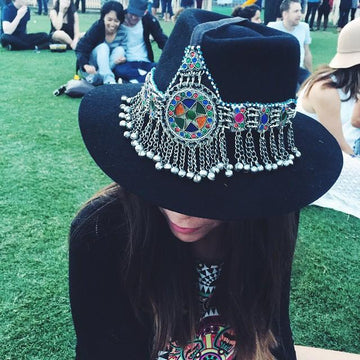 Afghan Kuchi Tribal Headpiece with Bells