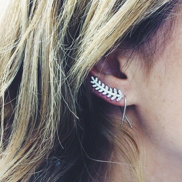 The Sterling Silver Fern Ear boho cuff