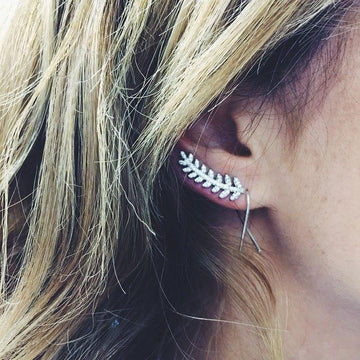 The Sterling Silver Fern Ear boho cuff