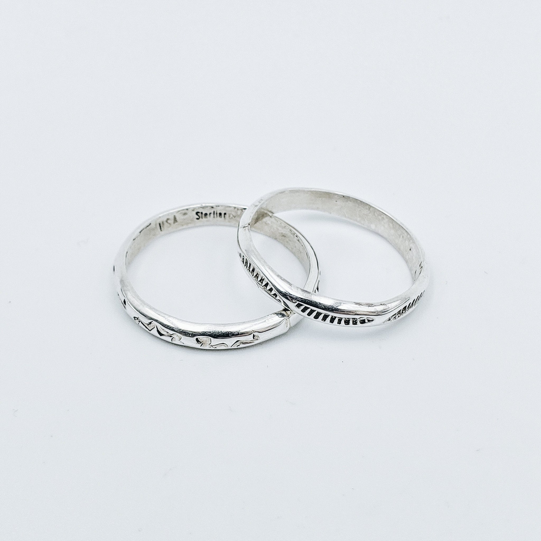 Sterling Silver Patterned Navajo Ring