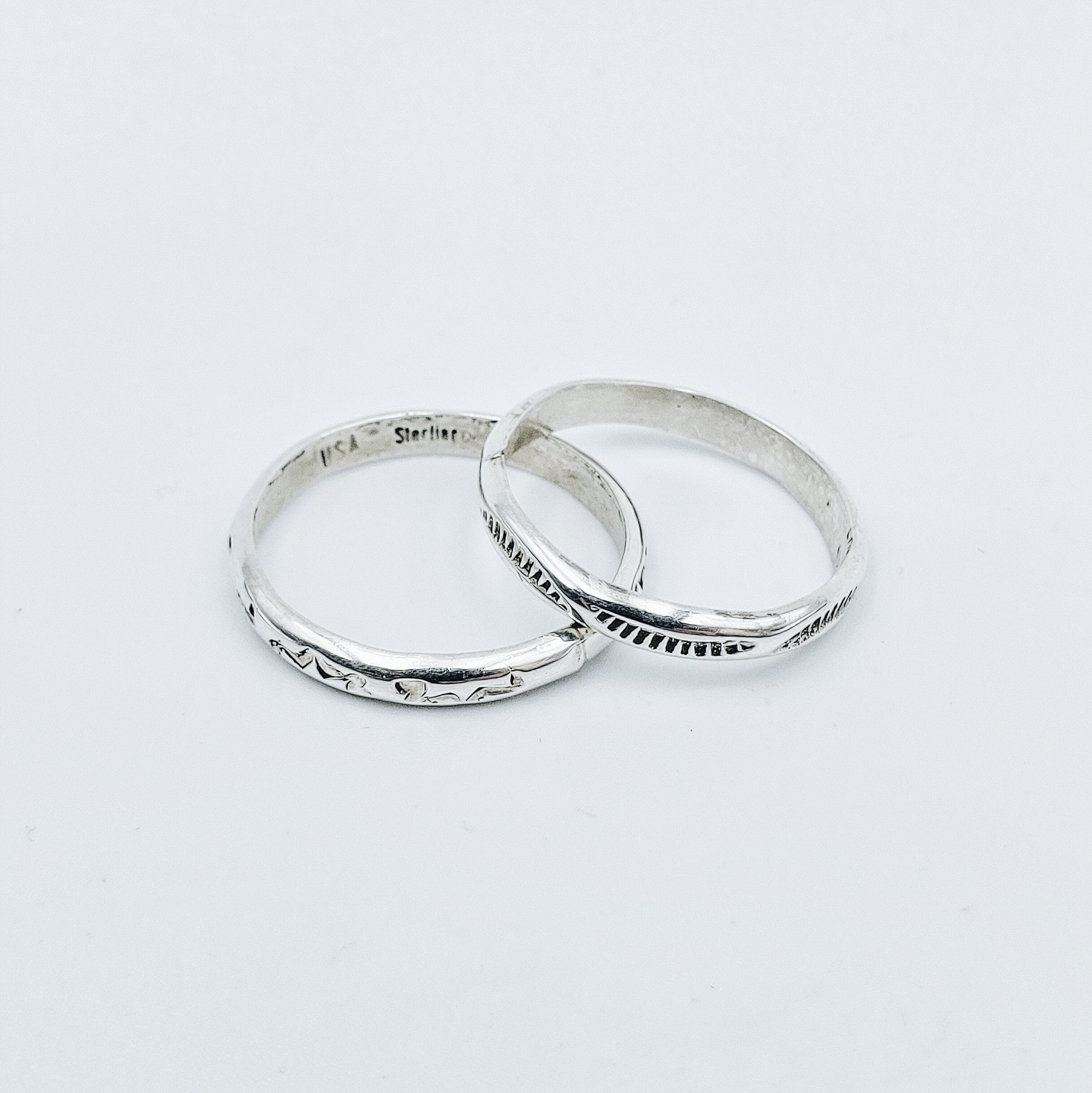 Sterling Silver Patterned Navajo Ring