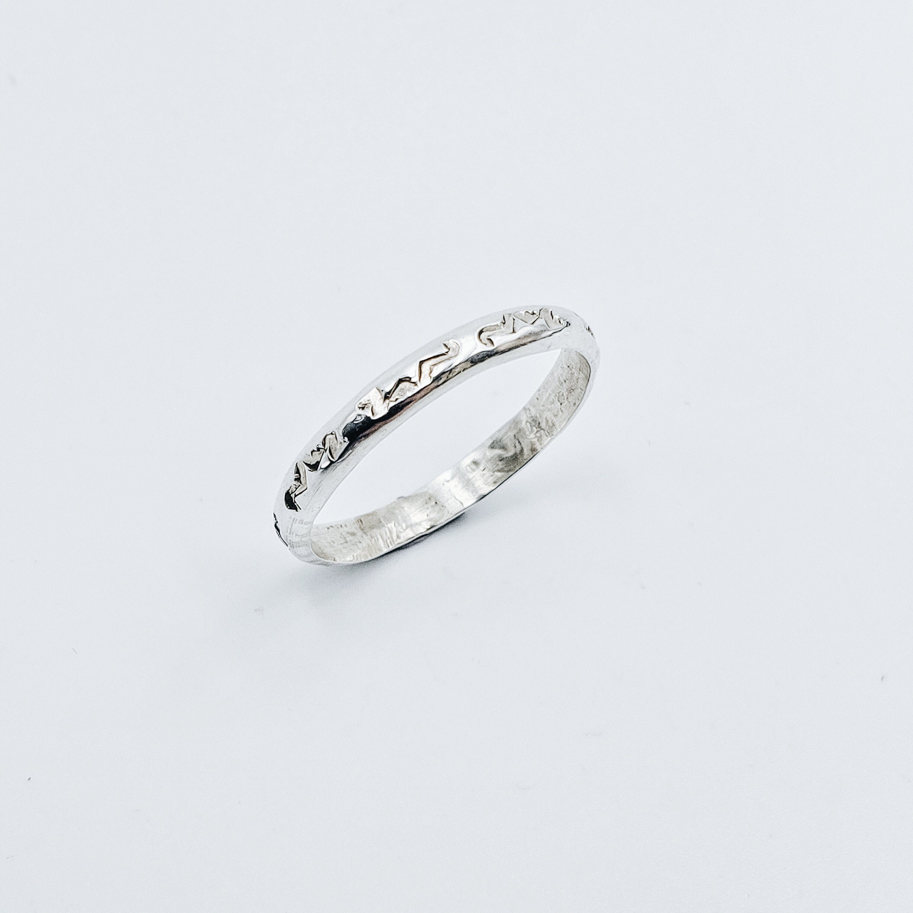 Sterling Silver Patterned Navajo Ring