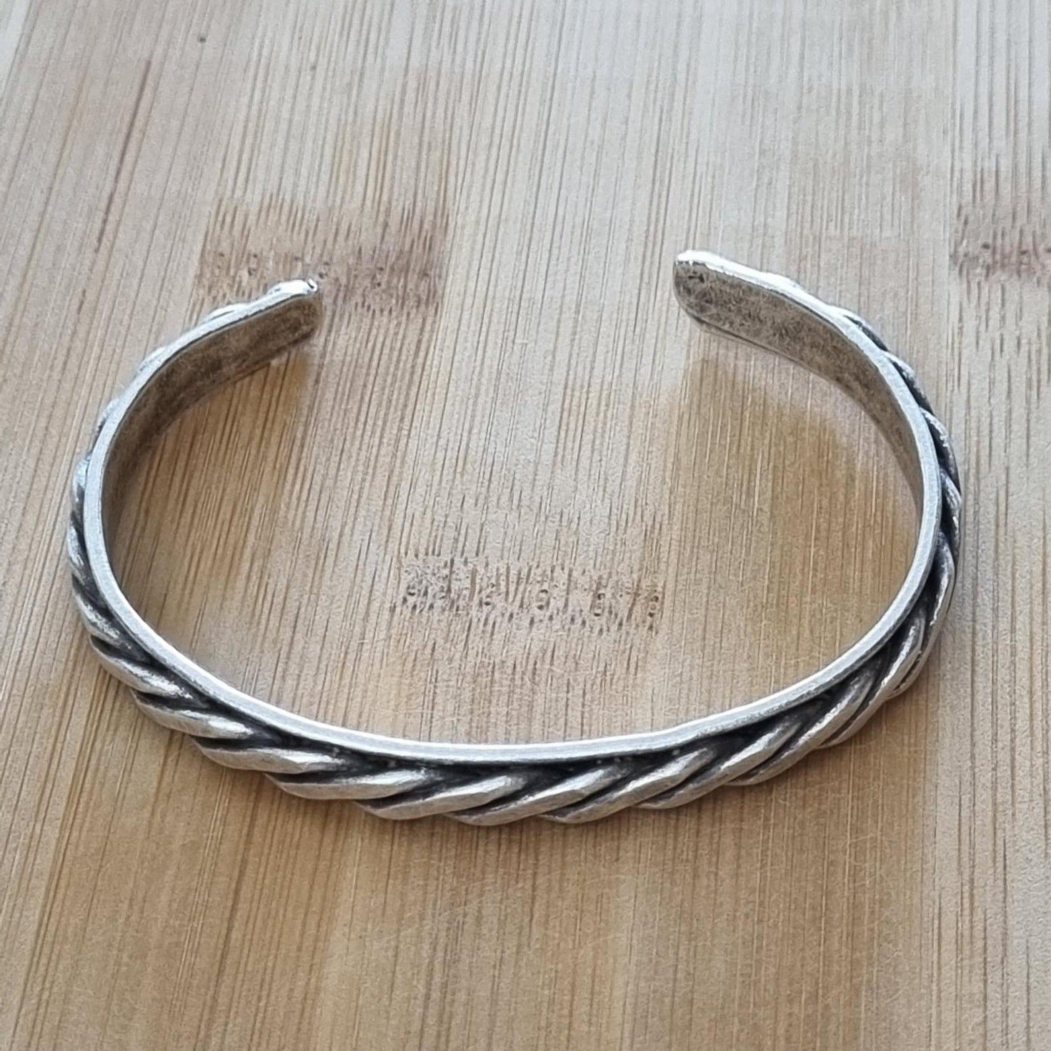 Silver Plait Boho Bracelet