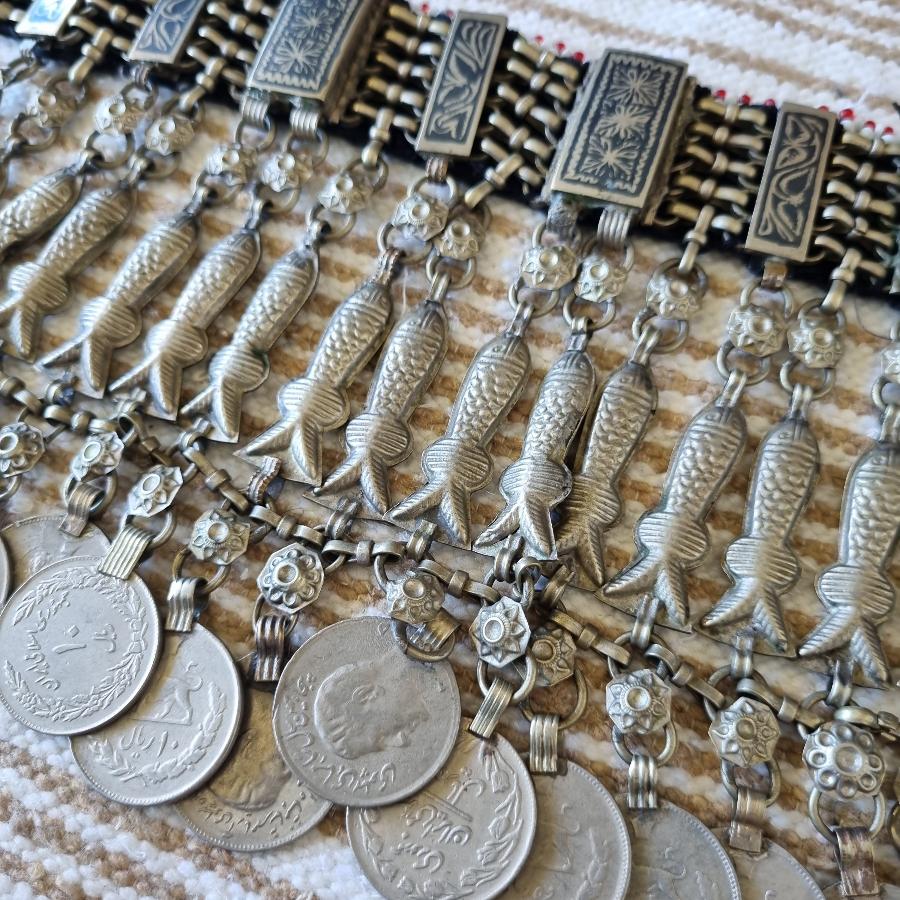 Afghan Kuchi tribal fish choker - (misfit 2)