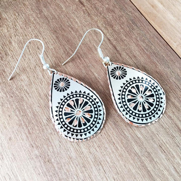 Turkish Copper Earrings - Black