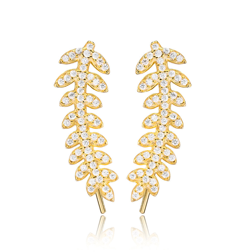 Gold Plated Sterling Silver Fern Ear cuff