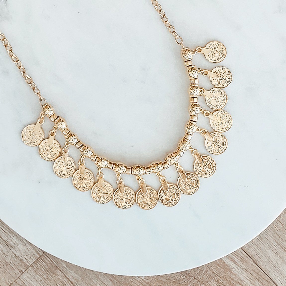 Gold Ani boho necklace