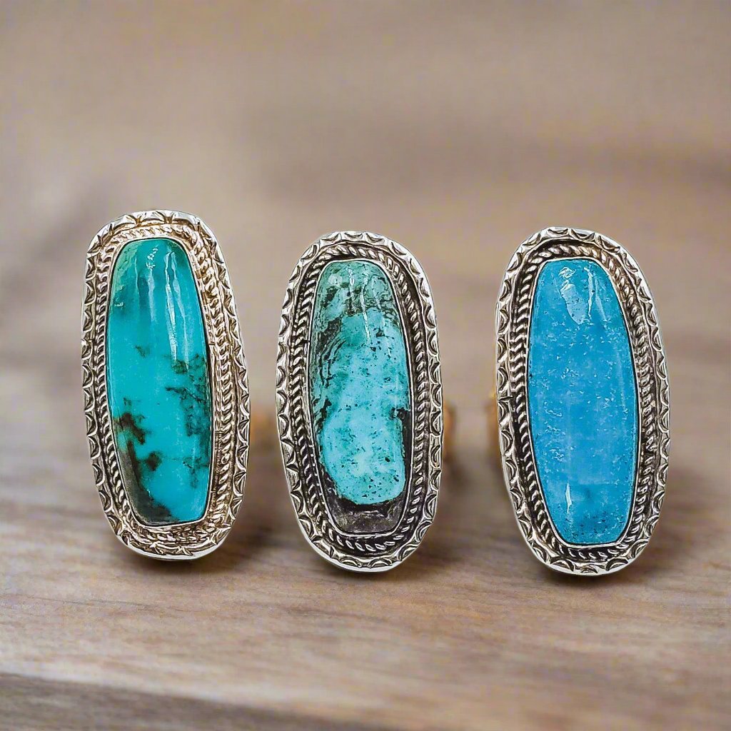 Blue Ocean Navajo Rings