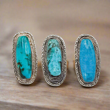 Blue Ocean Navajo Rings