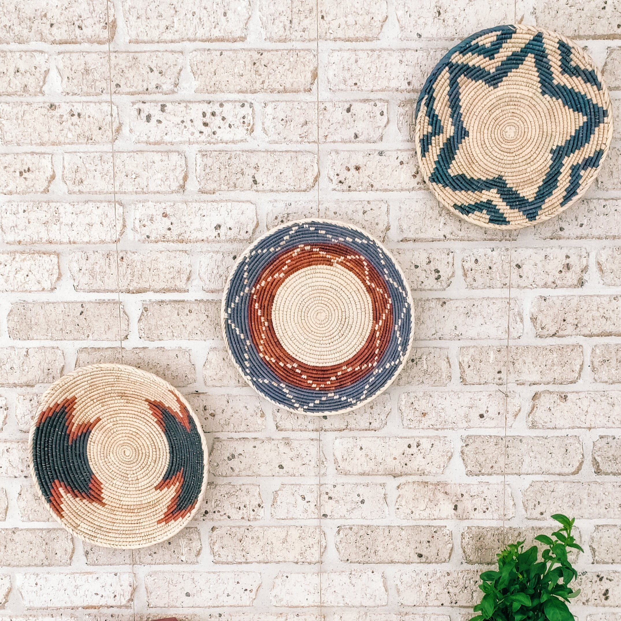 Handwoven Tribal Baskets - 3 Basket Bundle