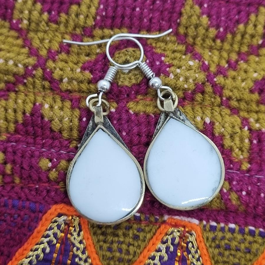 Lightweight Tribal Stone Earrings