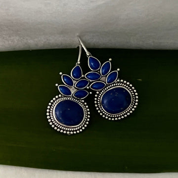 Lazula Boho Earrings - Lapis Lazuli Stones