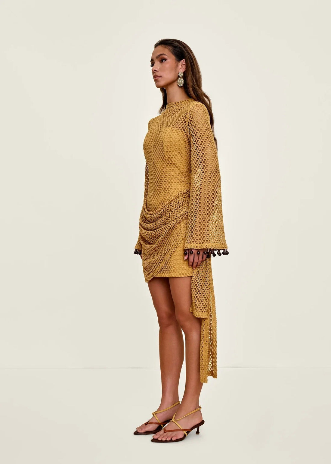 Egu Crochet Dress | Mustard