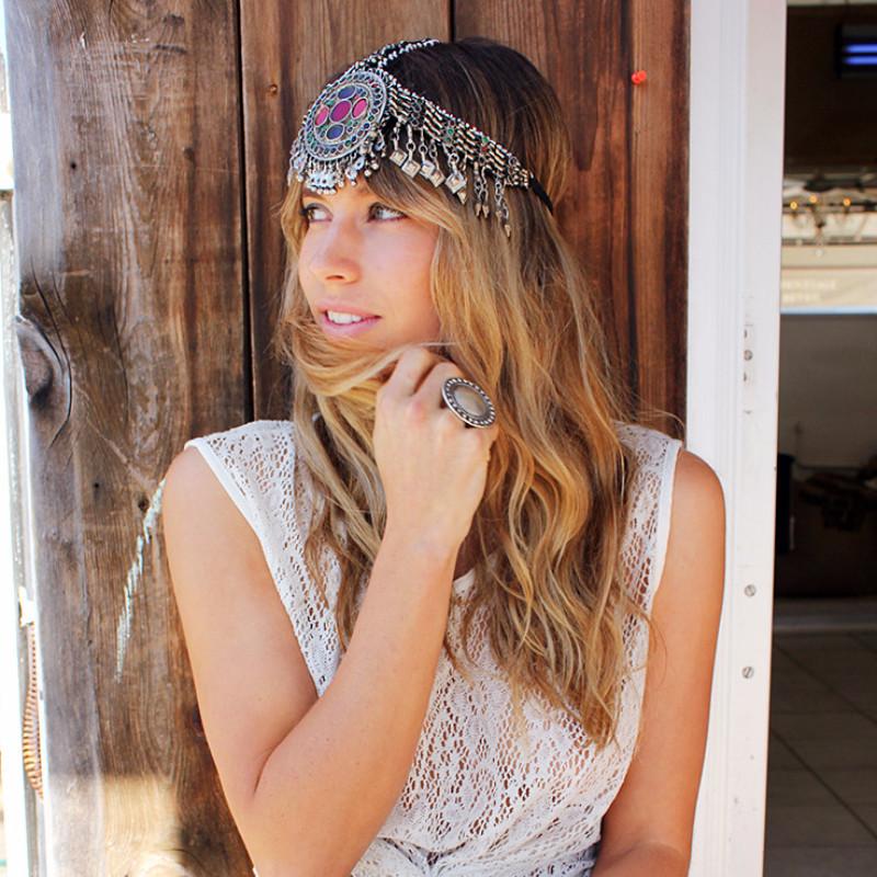 Gypsy Afghan Kuchi Headpiece - Laila
