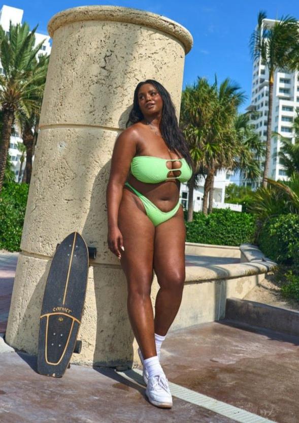 Rio Bottom - Lime Green Check