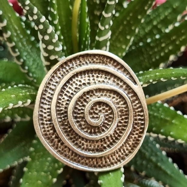 Anatolian Boho Silver Swirl Ring