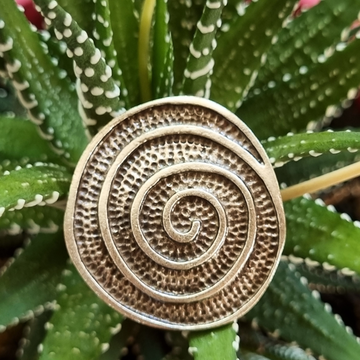 Anatolian Boho Silver Swirl Ring